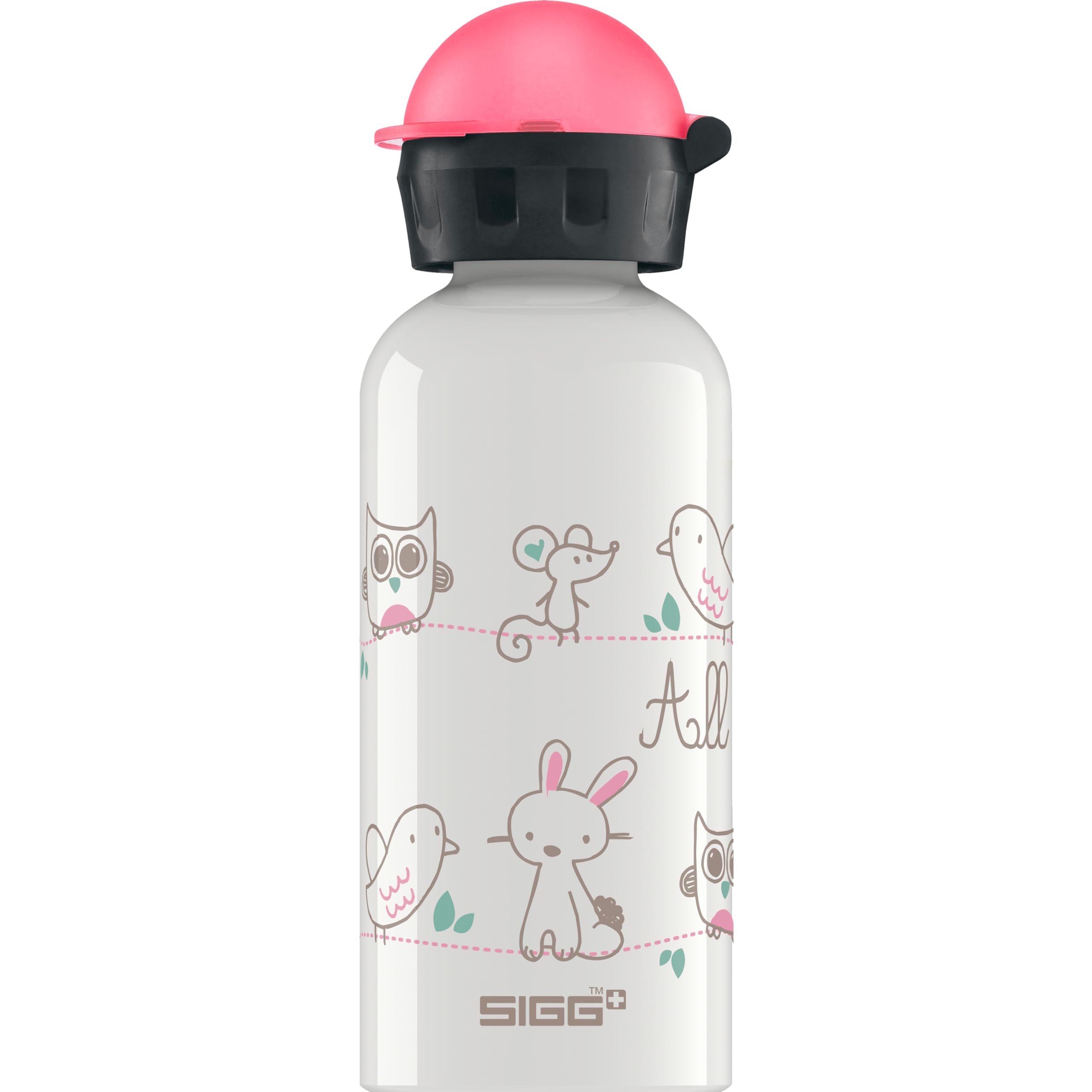 SIGG - Kids Water Bottle - All My Friends - Leakproof - Lightweight - BPA Free - Aluminum - 13 Oz